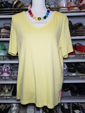 Talbots Pima Cotton V-Neck Tee